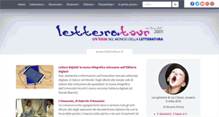 Desktop Screenshot of letteratour.it